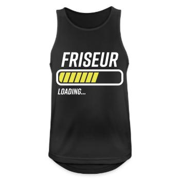 Friseur Loading Ladebalken - Männer Tank Top atmungsaktiv - Schwarz - Vorne - Nick (188cm)