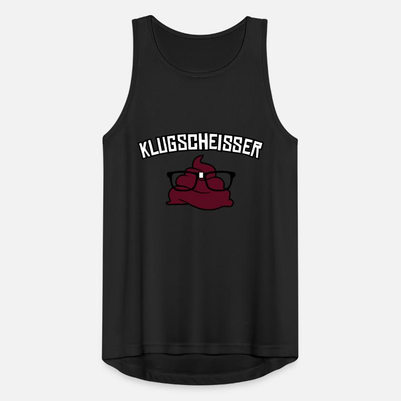 klugscheisser Männer Tank Top atmungsaktiv