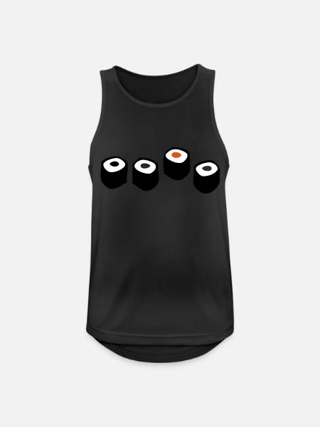 Sushi Rolls - Men's Breathable Tank Top - black