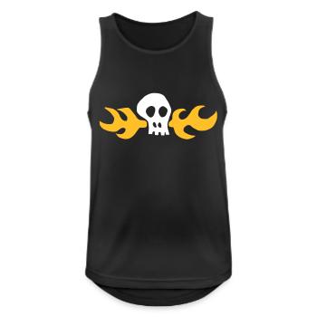 Skull-shirt Hoagie - Débardeur respirant Homme - noir - Devant - Nick (188cm)