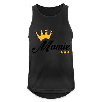 Großmütter / Oma / Mami / Großmutter / Mamy - Männer Tank Top atmungsaktiv - Schwarz - Vorne - Nick (188cm)