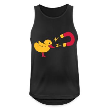 Logo Chick Magnet Womanizer - Débardeur respirant Homme - noir - Devant - Nick (188cm)