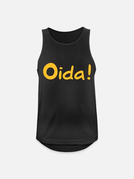 Oida - Österreich - Männer Tank Top atmungsaktiv - Schwarz