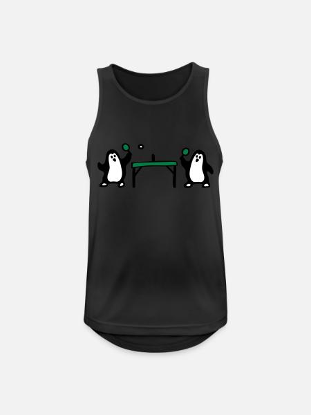 Penguin Table Tennis 3 - Men's Breathable Tank Top - black