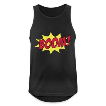 BOOM! - Men's Breathable Tank Top - black - Front - Nick (188cm)
