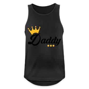 Papa Vati Vater Vatertag Geburtstag Dad Familie - Männer Tank Top atmungsaktiv - Schwarz - Vorne - Nick (188cm)