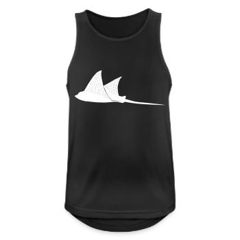 Adlerrochen im Modus Flug - Männer Tank Top atmungsaktiv - Schwarz - Vorne - Nick (188cm)