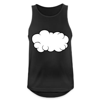 Cloud Cartoon Design - Men's Breathable Tank Top - black - Front - Nick (188cm)