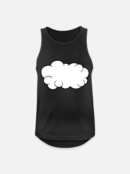 Cloud Cartoon Design - Men's Breathable Tank Top - black