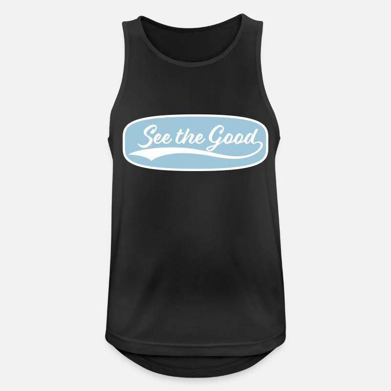 see the good quote - Men's Breathable Tank Top - black