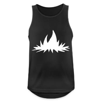 Lagerfeuer Camping Natur Wald Feuer Vektor 9 - Männer Tank Top atmungsaktiv - Schwarz - Vorne - Nick (188cm)