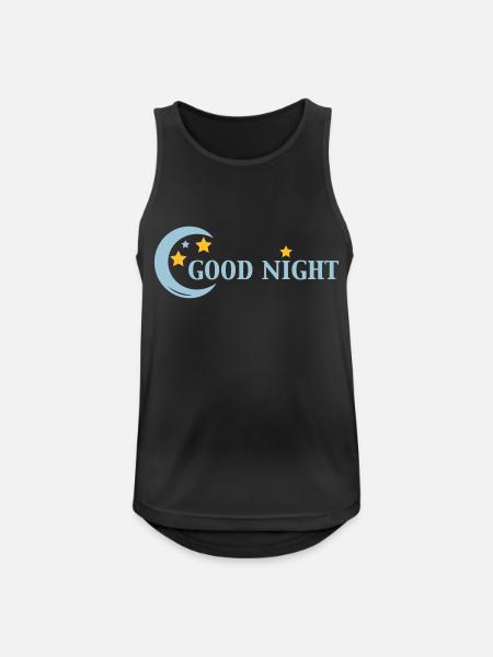 Good Night - Men's Breathable Tank Top - black