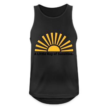 Rayon de soleil - Débardeur respirant Homme - noir - Devant - Nick (188cm)