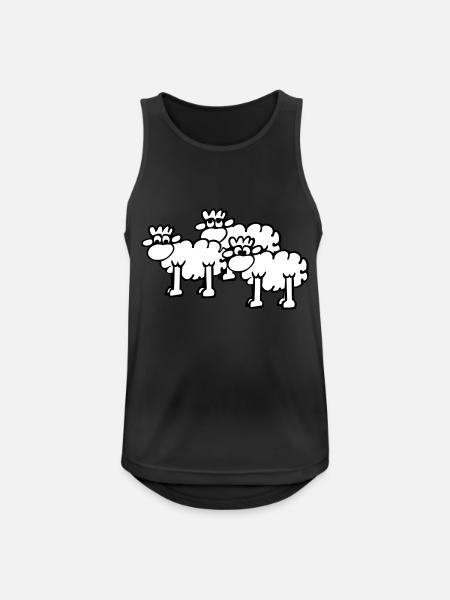 Sheep - Men's Breathable Tank Top - black