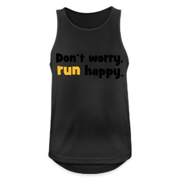 2541614 15427731 courir - Débardeur respirant Homme - noir - Devant - Nick (188cm)