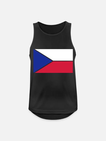 tschechien_50 - Männer Tank Top atmungsaktiv - Schwarz