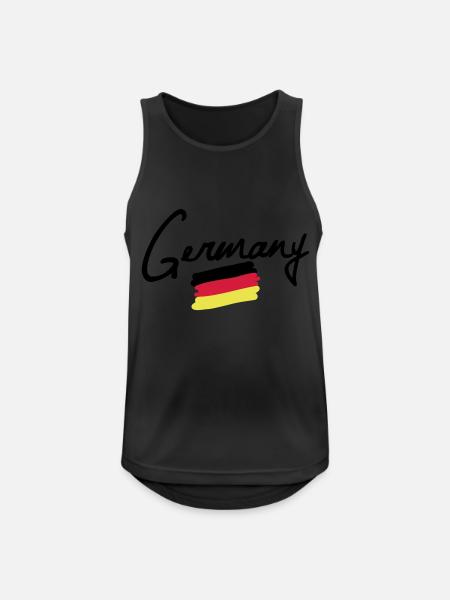 germany - Men's Breathable Tank Top - black