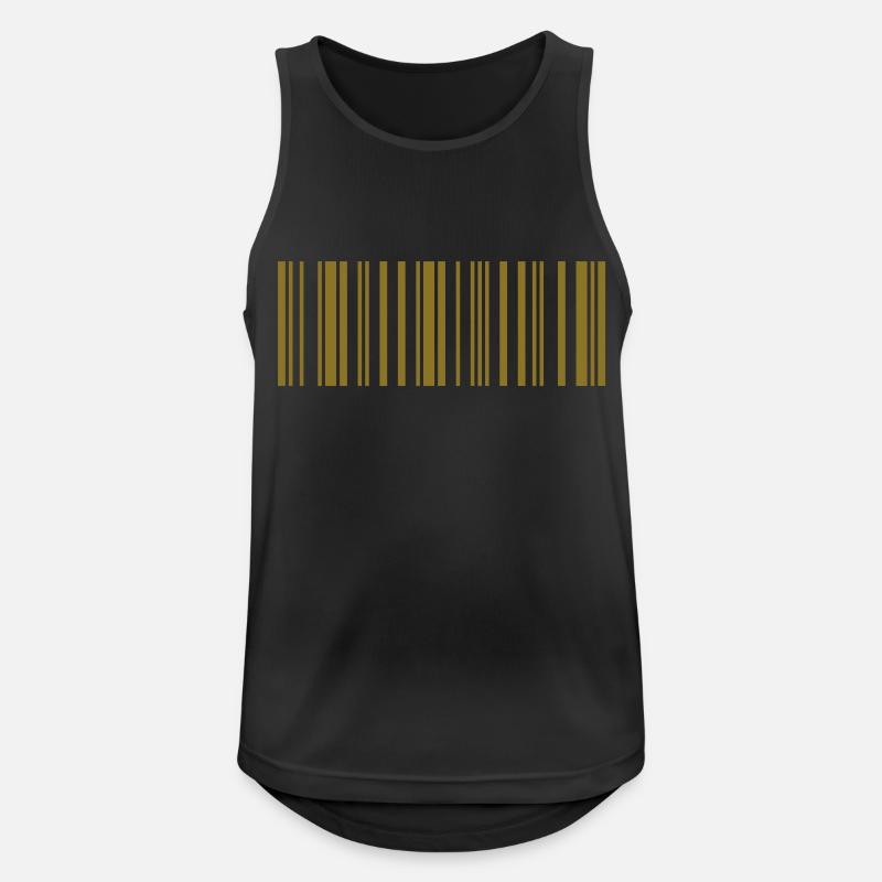 BARCODE Maria - Männer Tank Top atmungsaktiv - Schwarz