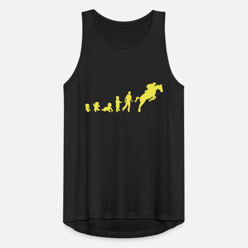 Evolution cheval9 obstacle riding his Men's Breathable Tank Top