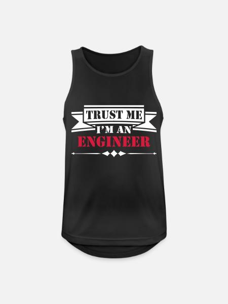 Trust Me I'm An Engineer - Men's Breathable Tank Top - black