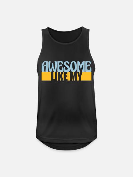 Template Vorlage Awesome Like - Men's Breathable Tank Top - black