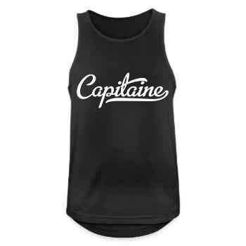 Capitaine - Débardeur respirant Homme - noir - Devant - Nick (188cm)