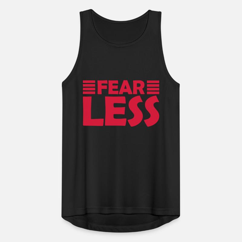 fearless Text Zitat Design Männer Tank Top atmungsaktiv
