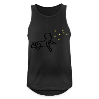ReNaissance bébé noir Phoenix jaune - Débardeur respirant Homme - noir - Devant - Nick (188cm)