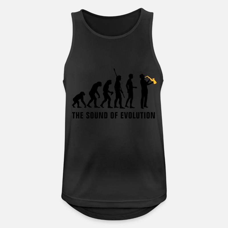 evolution_saxophon_b_2c - Men's Breathable Tank Top - black