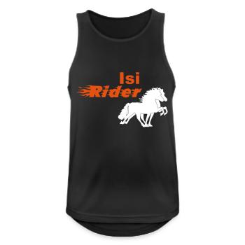 Isi Rider - Débardeur respirant Homme - noir - Devant - Nick (188cm)