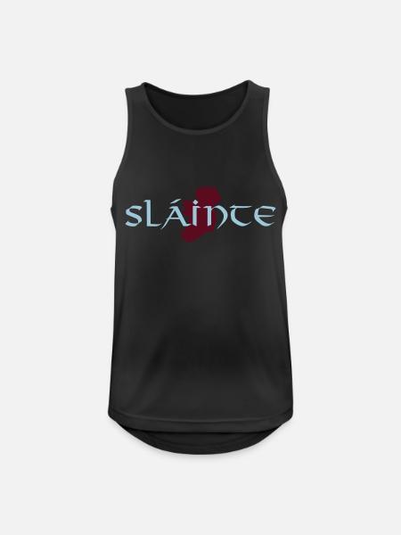 Slainte - Männer Tank Top atmungsaktiv - Schwarz