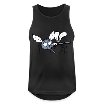 2 freunde team paar kleine schnake moskito blut tr - Männer Tank Top atmungsaktiv - Schwarz - Vorne - Nick (188cm)