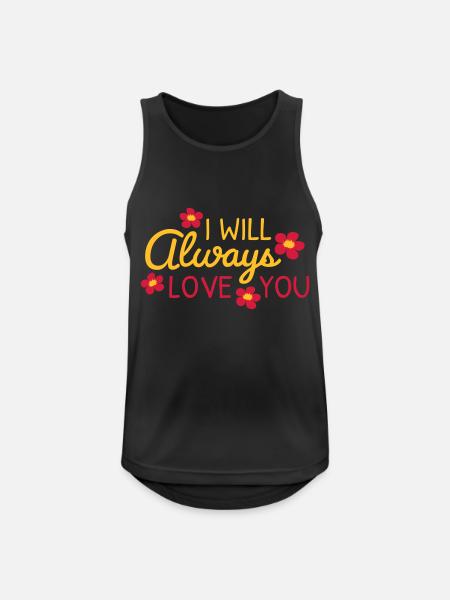 I will always love - Men's Breathable Tank Top - black
