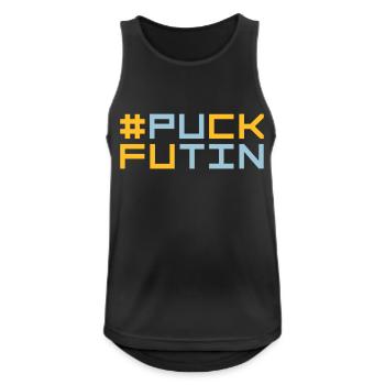 puck futin logo design - Men's Breathable Tank Top - black - Front - Nick (188cm)
