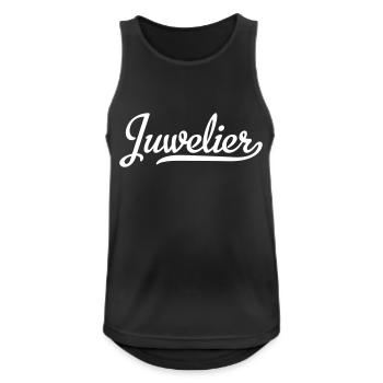 Juwelier - Männer Tank Top atmungsaktiv - Schwarz - Vorne - Nick (188cm)