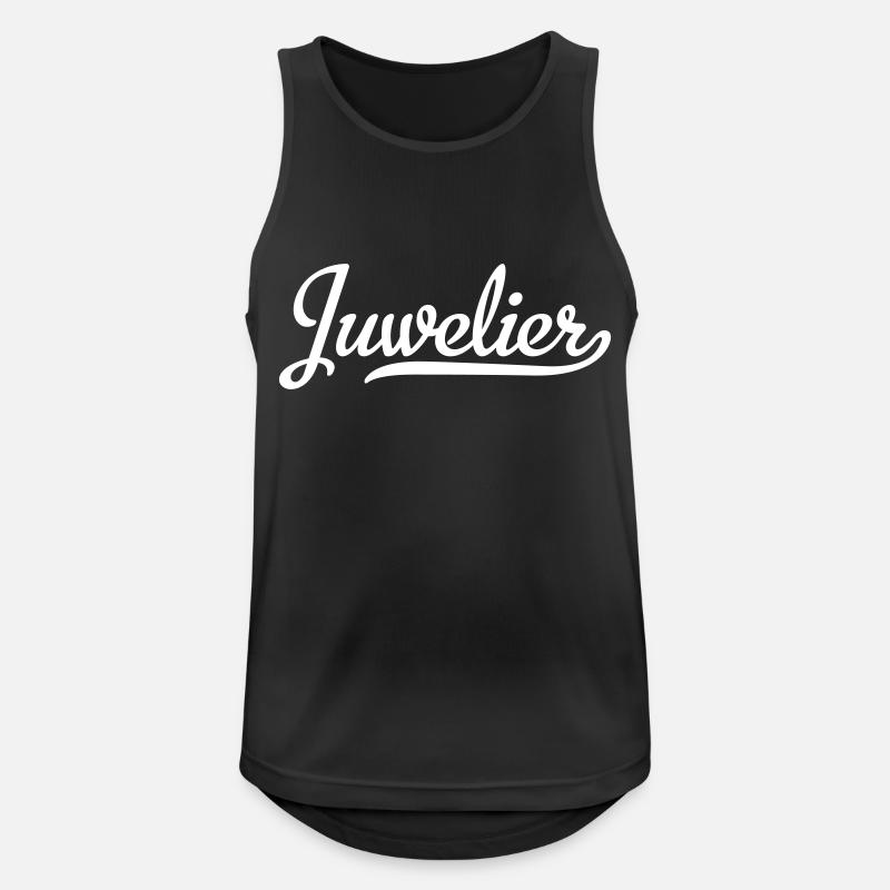 Juwelier - Männer Tank Top atmungsaktiv - Schwarz