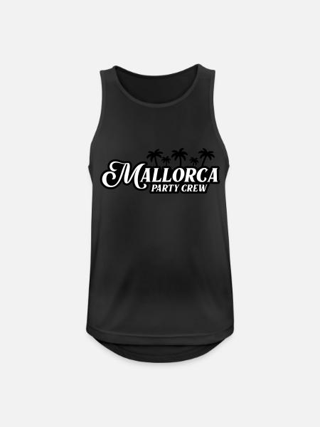 Mallorca Party Crew - Débardeur respirant Homme - noir