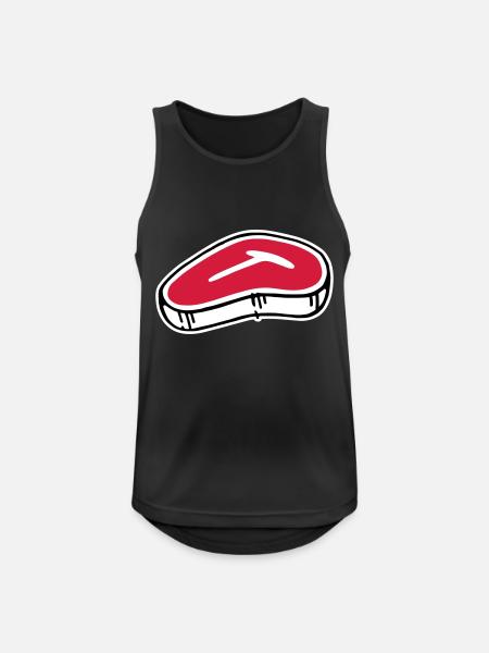 T-Bone Steak - Men's Breathable Tank Top - black