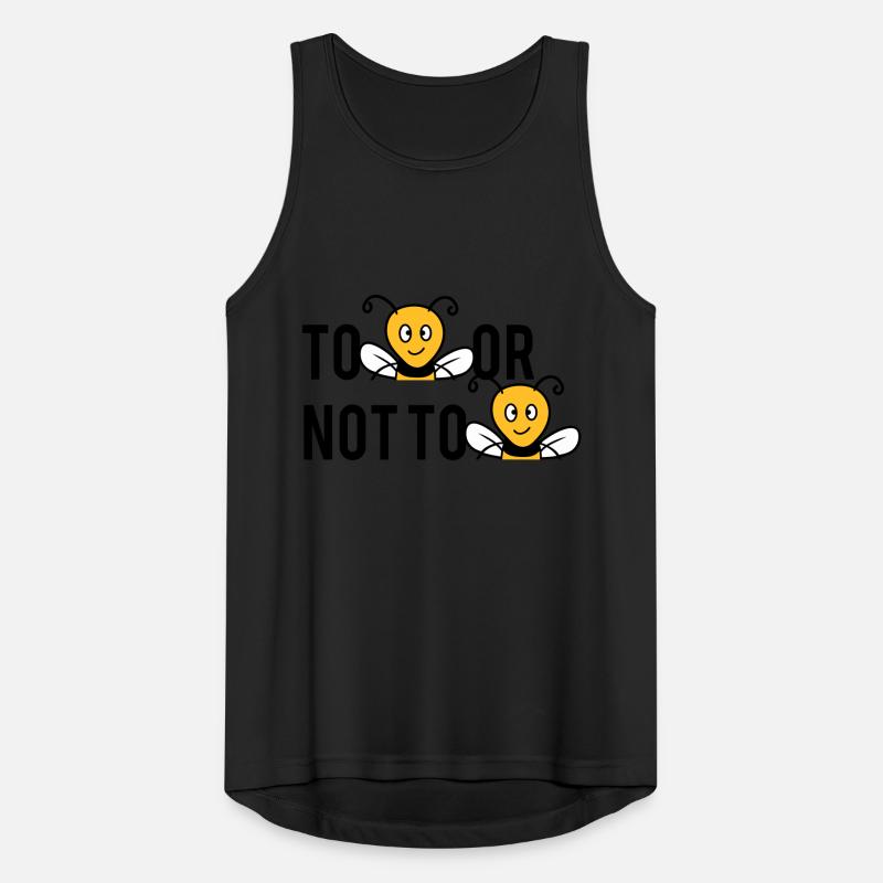 To Be Or Not To Be Bees Männer Tank Top atmungsaktiv