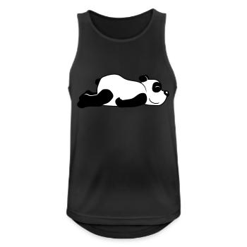 Panda Baer Suess - Männer Tank Top atmungsaktiv - Schwarz - Vorne - Nick (188cm)
