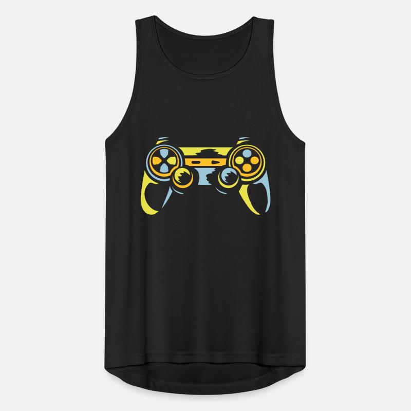 Colorful Controller Retro Console Men's Breathable Tank Top