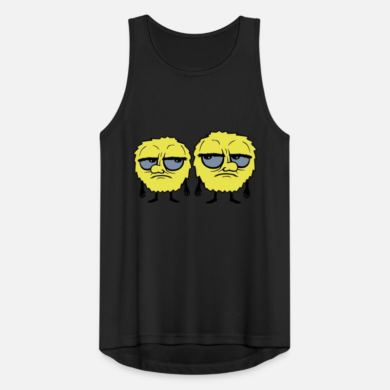 2 Monsters Roll Eyes Men's Breathable Tank Top