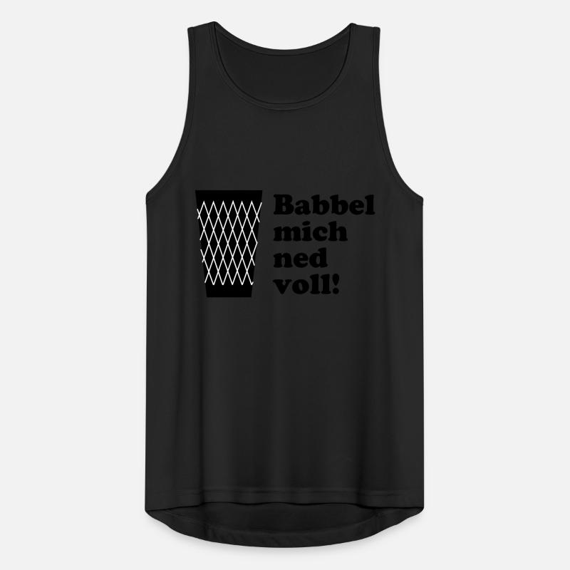 Geripptes Babbel mich ned voll! #FrankfurtShirts Männer Tank Top atmungsaktiv