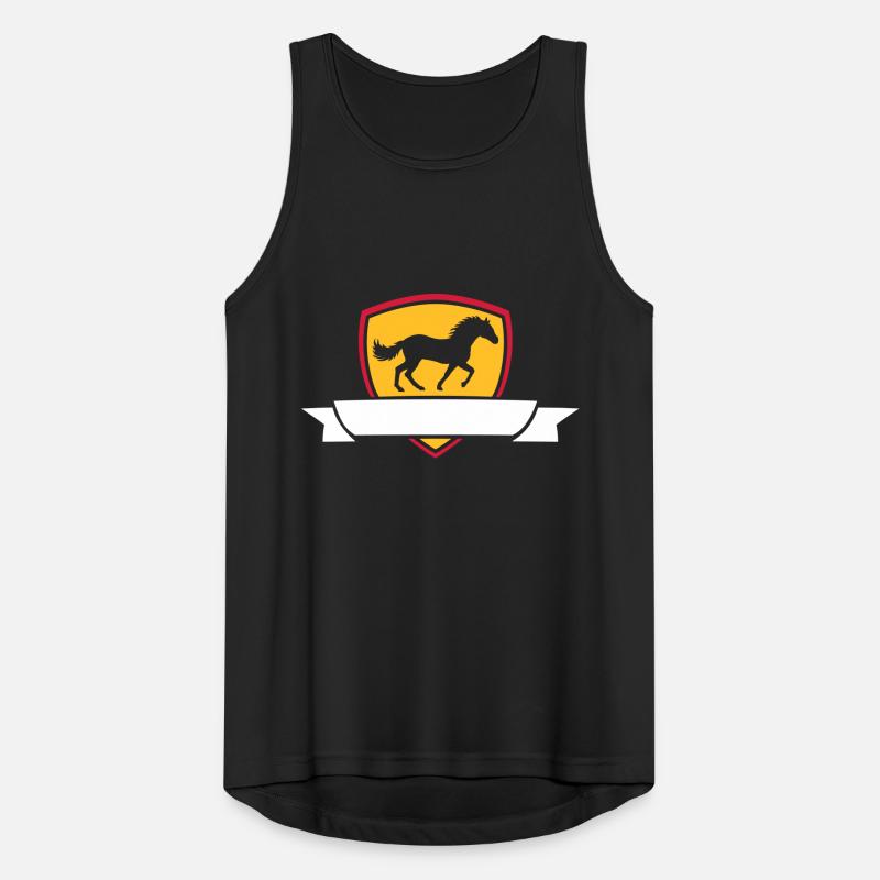 Text einfügen Pferd Banner Männer Tank Top atmungsaktiv