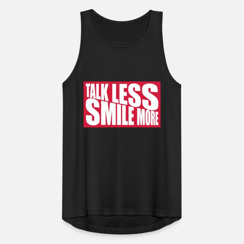 talk less smile more Men's Breathable Tank Top