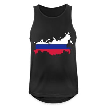 Russia - Men's Breathable Tank Top - black - Front - Nick (188cm)
