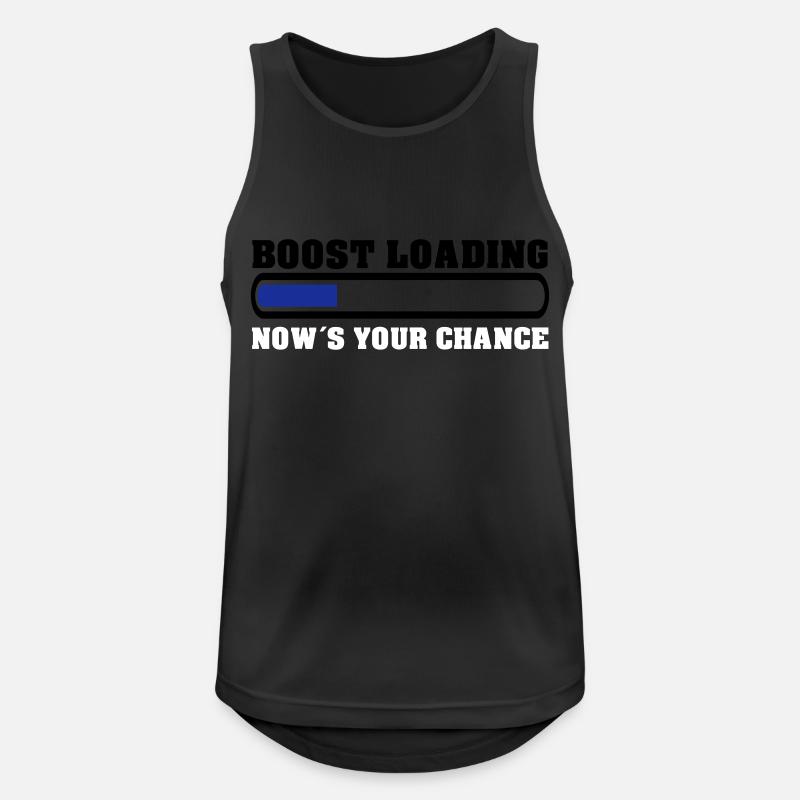 Boost Loading Nows Your Chance - Männer Tank Top atmungsaktiv - Schwarz