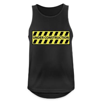 Under Construction - Men's Breathable Tank Top - black - Front - Nick (188cm)