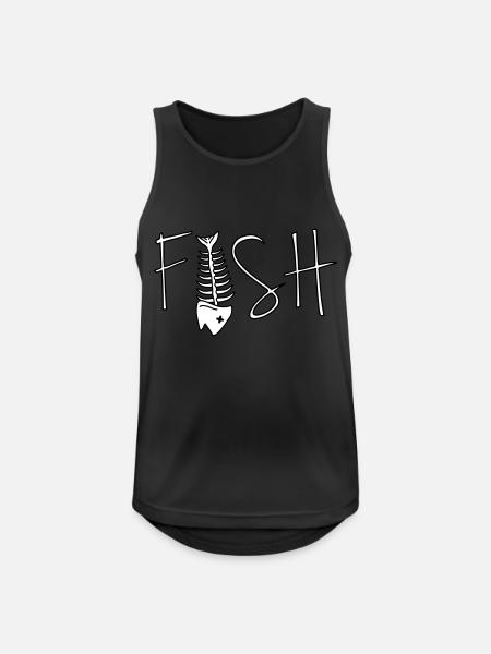 Fish - Men's Breathable Tank Top - black