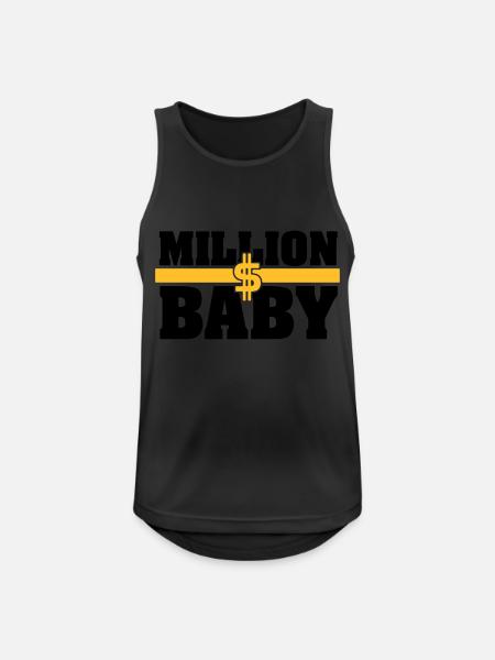 Milliondollarbaby - Débardeur respirant Homme - noir